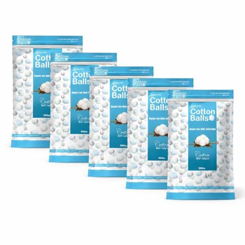Image of White Cotton Ball For Personal Care, Skincare, Baby Care, Makeup Removal & Medical Use (100 Pieces, Pack of 5)