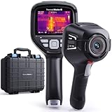 【Résolution X³ et Écran IPS 60Hz】】L'algorithme X³ optimise la résolution infrarouge native de 256x192 à 512x384 px.Associée à une fréquence IR de 25Hz, un rafraîchissement d'écran de 60Hz et un écran IPS de 3,5