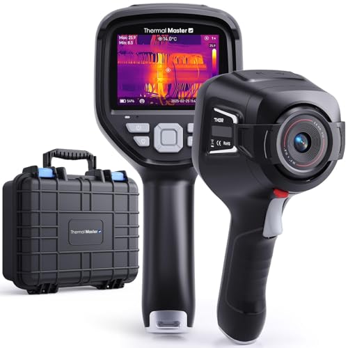 Thermal Master Wärmebildkamera 512x384 X³Auflösung, Infrarotkamera mit 3,5 IPS Display, Makro-Objektiv & Laser, WLAN/PC-Analyse, ±1,5°C Genauigkeit, Profi-Tool für Elektro-Inspektion & HVAC(Thor 001)