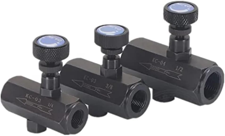 Carbon Steel Flow Control Valve 3000 PSI For Water ＆Oil One-way Flow Restrictor Hydraulic Valve(3 8 inch KC 03)