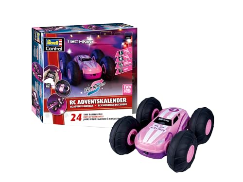 Revell Advent Calendar RC Stunt Car Pink I RC Stunt Car With 360 Super Spin...