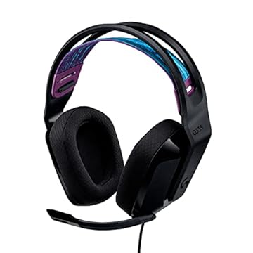 Headset Gamer Logitech G335 com Almofadas com Espuma de Memória, Design Leve e Conexão 3,5mm para PC, PlayStation, Xbox, Nintendo Switch e Mobile - Preto