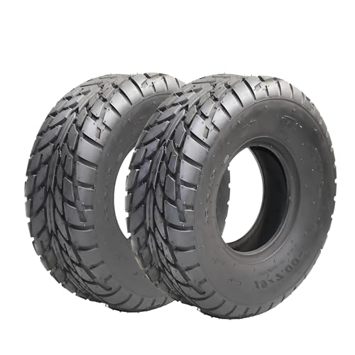 Set of 2 19x7-8 Mini Bike Tires All Terrain ATV UTV Tire 19x7x8 Tubeless Sport Tires 4 PR, Replacement for ATV Quad 4 Wheeler UTV Go Kart Off-Road