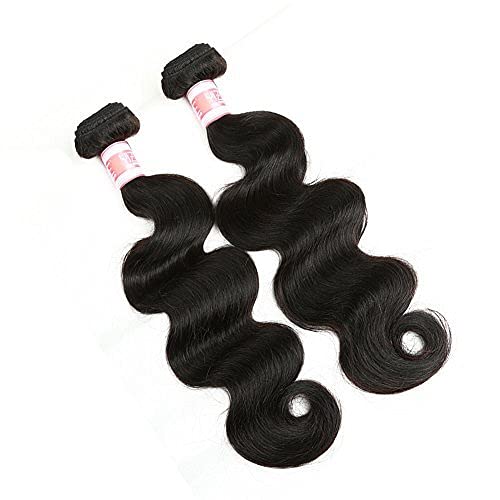 8A Brazilian Hair Body Wave 360 Lace Frontal with 2 Bundles Human Hair Unprocessed Virgin Hair Bundles with Frontal Closure Black Color 12 14+10