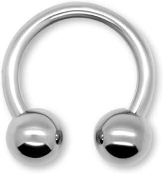 サーキュラーバーベル ホワイトゴールド スミネコ サーキュラーバーベル ホワイトゴールド スミネコ