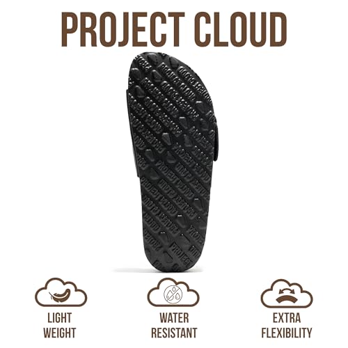 Image of Project Cloud 100% Genuine Leather Sandals Women Dressy Beach Essentials Slides for Women Footwear - Lightweight with Memory Foam Insole Sandals for Women 2026 - Womens Slides