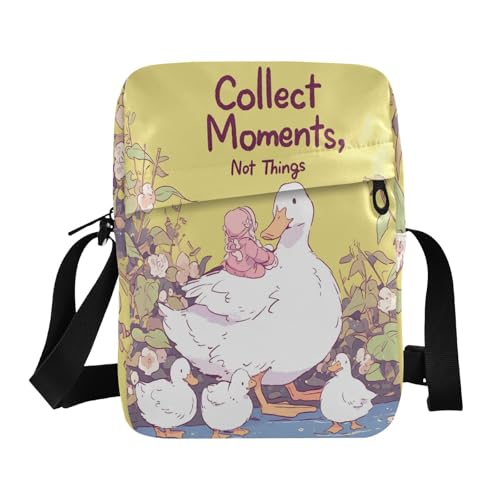 Ducks Cute Cartoon messenger bag cross body bag Womens Casual Purses Adjustable Strap for work outdoor sports