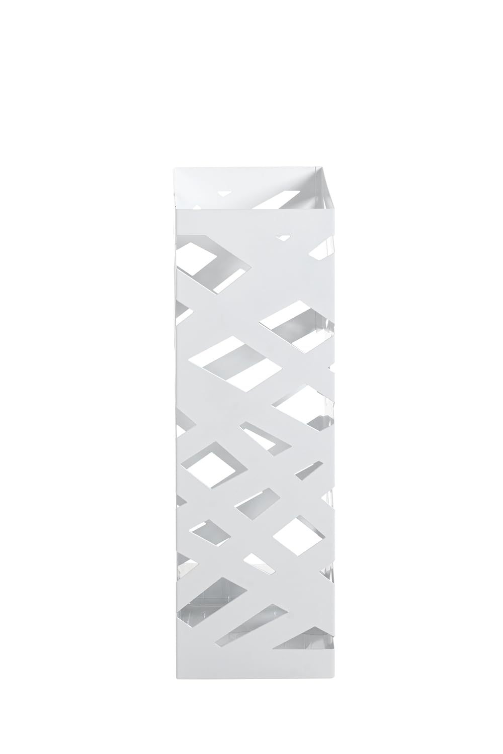 HAKU Schirmständer moderner Regenschirmständer weiß, Metall - Maße: B 16 x H 48 x T 16 cm