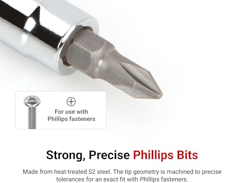 Image of TEKTON 1 /4 Inch Drive x P2 Phillips Bit Socket | SHB01202