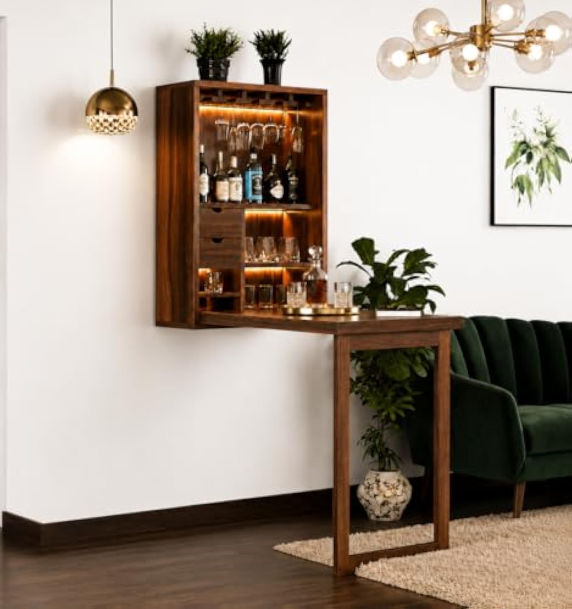 Furniture Solid Wood Bar Cabinet for Home