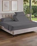 Split Head King Sheets Set - Top Split King Sheets for Adjustable Beds, Easy-Fit...