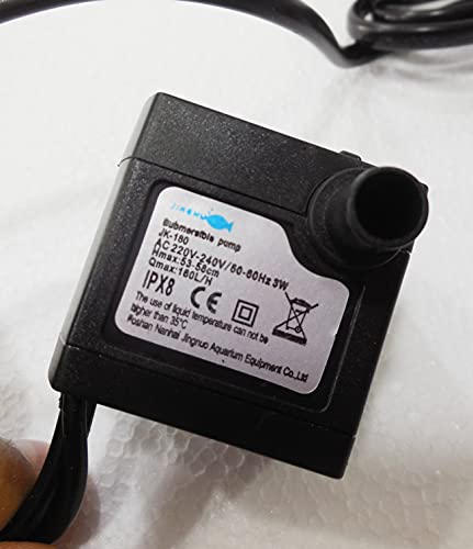 ANMSALES BK-300M (3.5W 180LPH 0.5Mtr) Small Fountain Water Pump For Showpiece/Aquarium/Single Led Mirchi Bulb Pump.