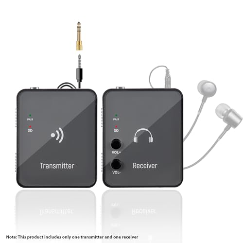 Monitor de Auriculares Inalámbrico de 2,4 GHz Receptor Recargable de 24 Bits para Estudio 2