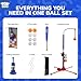 TOY Life 3-in-1 tBall Set for Kids 3-5, Adjustable Toddler T Ball Training Set with Bat, Toddler Baseball Set Semi-Automatic Launcher, Hanging Tee, Soft & Dog Play Balls, Fun Sports Set for Ages 3+