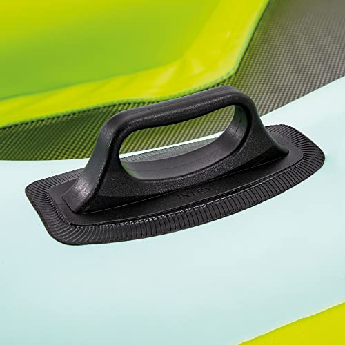 Intex: Seascape Island - Inflatable Relaxation Island Float, Lime Mint & White, Massive Float Allows For Multiple Adults, Weight Capacity 880 Lbs, Built-In Cupholder #TOP7