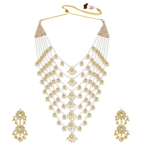 Peora Traditional Multi Layered Necklace & Jewelry Set Gift For Women