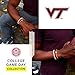 Lokai Virginia Tech Hokies, SIlicone Bead Bracelet for Men and Women, Small, 6 Inch