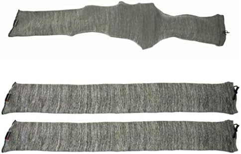 Arcturus 47" Silicone-Treated Gun Socks - Extra-Wide Rifle Socks Fit Scopes, Pistol Grips and Tactical Accessories (Gray 2-Pack)