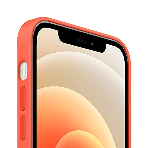 Image of Apple iPhone 12 mini Silicone Case with Magsafe - Electric Orange
