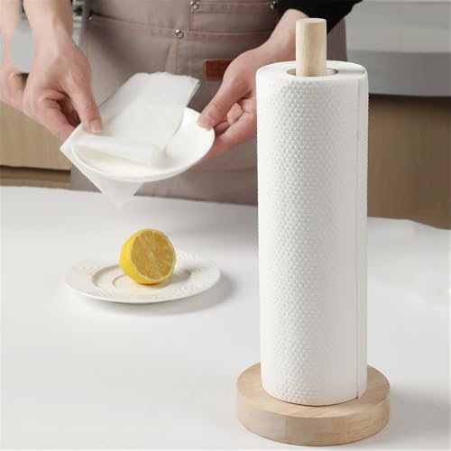 Portarrollos de cocina vertical independiente para evitar perforar paredes 7