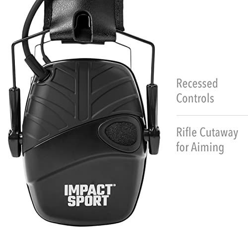 Protetor de ouvido Howard Leight by Honeywell Impact Sport, preto