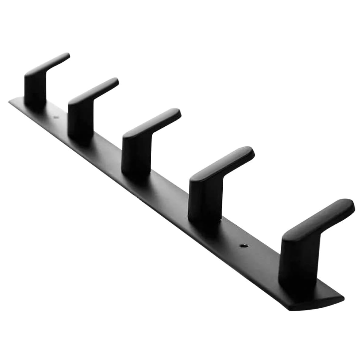 Gancho adhesivo negro de aluminio de alta resistencia para colgar sin taladro
