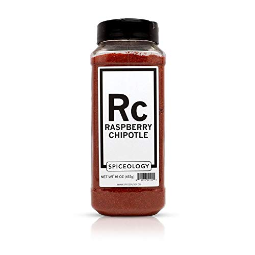 Spiceology - Raspberry Chipotle Sweet & Spicy Bbq Rub - All-Purpose Seasonings, Spice Blends And Barbeque Rubs - Use On: Brownies, Butter, Brisket, Pork Loin, Beef, Margaritas, Chicken, Marshmallows, Or Salmon - 16 Oz #TOP29