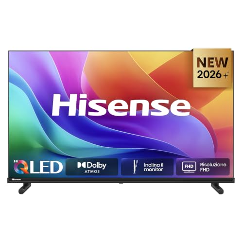 Hisense Smart TV QLED 32" FHD 32E5ST, 60Hz, Audio Dolby Atmos, VIDAA OS con 1000+ app, HDR10, Game Mode, Works with Alexa, wifi, lativù