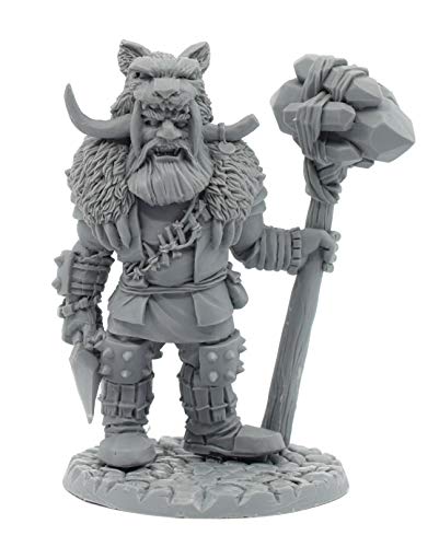 Stonehaven Miniatures Frost Giant Miniature Figure, 100% Urethane Resin - 92mm Tall - (for 28mm Scale Table Top War Games) - Made in USA