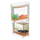 Parliky 12 Maßstab Kleines Dekoratives Betta Glas aus Harz Puppenhaus Deko für Mikrolandschaften und Feengärten 2 Stück