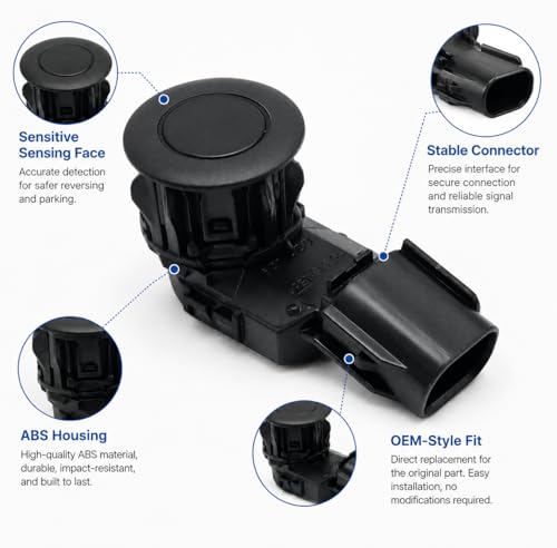 Image of Hoypeyfiy 89341-0C010 Reverse Backup Parking Assist Sensor Replacement for Toyota RAV4 2014-2018, Tacoma 2015-2022, Tundra 2014-2021, Replace 89341-0C020