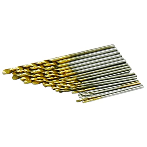 Image of Rolson 48304 20 pc 0.3-1.6 mm Micro HSS Drill Bit Set