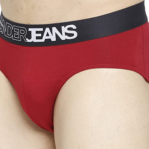 Image of Underjeans Men's Cotton Blend Regular Fit Solid Brief