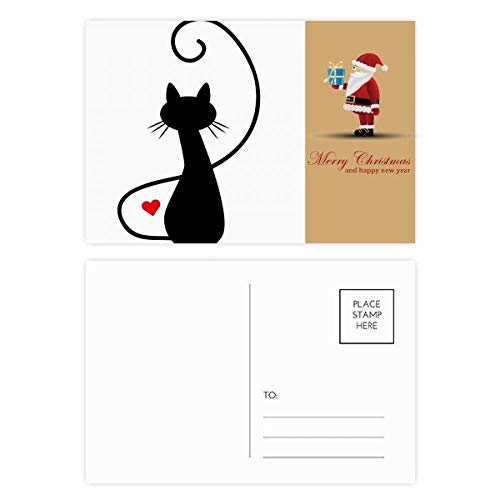 Cartes postales chat cœur lot de 20 pour accompagner vos cadeaux et anniversaires