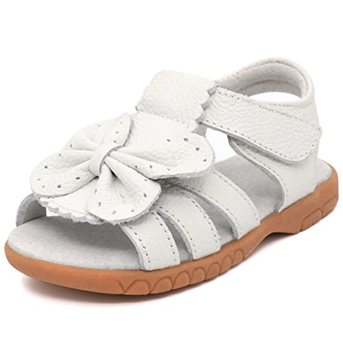 Femizee Toddler Girls Leather Summer Flower Sandals,Whtie Butterfly,1537 Cn21 #TOP23