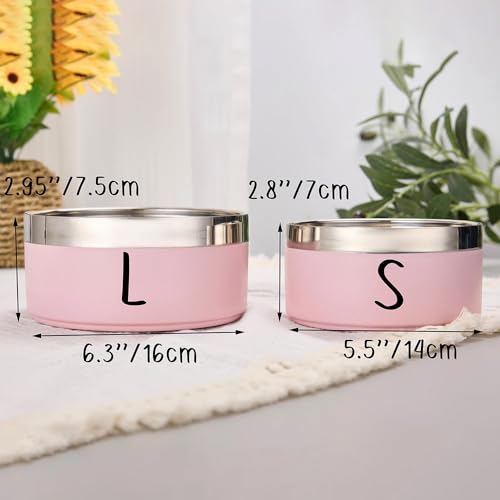 XFZDKJSD Hundenäpfe mit Namen, personalisierbarer Futternapf für Hunde, Wassernäpfe mit Namen (14 cm)