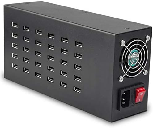 BABYAMY High Power 40 Port 60A Universal USB Charger Station Overload Protection for Iphone, Ipad, Android Devices, Samsung, Digital Cameras, Mp3 Players, or Any Usb-charged Device 220V