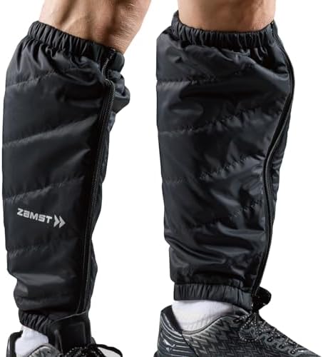 （17:30時点） 【バレーボール西田有志選手 愛用ブランド】 ザムスト(ZAMST) 着脱が簡単で高い保温性のレッグウォーマー 足元の冷え対策 薄くて軽量 ズレ落ちにくい フリーサイズ 38cm 防風 撥水 サッカー 野球 ゴルフ テニス スポーツ観戦