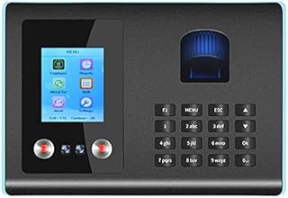 JUJETO Employee Time Clock, Chinese and English Version of Attendance Machine Fingerprint Face Recognition Machine Office Punch Clock, Fingerprint Attendance