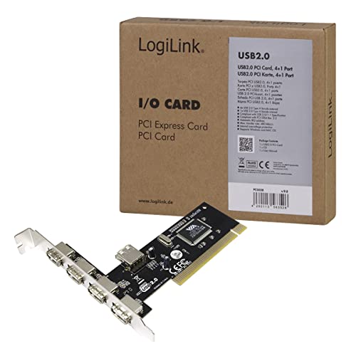 LogiLink USB 2.0 PCI Add-on Card 4+1 Port - Image 4