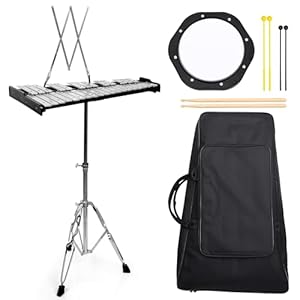 LOMUTY Xylophon-32 Töne Glockenspiel Set