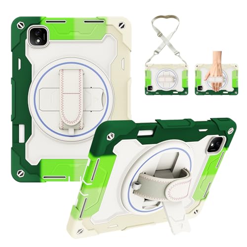 Coque antichoc Huawei Honor Magic Pad 2 12,3 pouces avec béquille rotative 360 dragonne