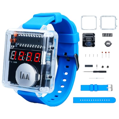 4-stellige Digitale Armbanduhr Löt Bausatz, BANRIA Digital Uhr zum Löten, Lernbausatz für Schule, Technikfans & STEM Lern Projekte Geschenk