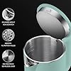 0.8L kleine elektrische Wasserkocher für kochendes Wasser, Edelstahl-Reisekessel, 1000W schnelle Boil Teekanne, Boil-Dry Schutz, Auto Shut-Off, perfekt für Reisen Kochen, Kaffee, Tee (grün)
