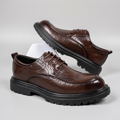 Men's Polished Leather Oxfords, Trendy Formal Shoes - Perfect for Workplace, Formal Gatherings & Daily Commute3