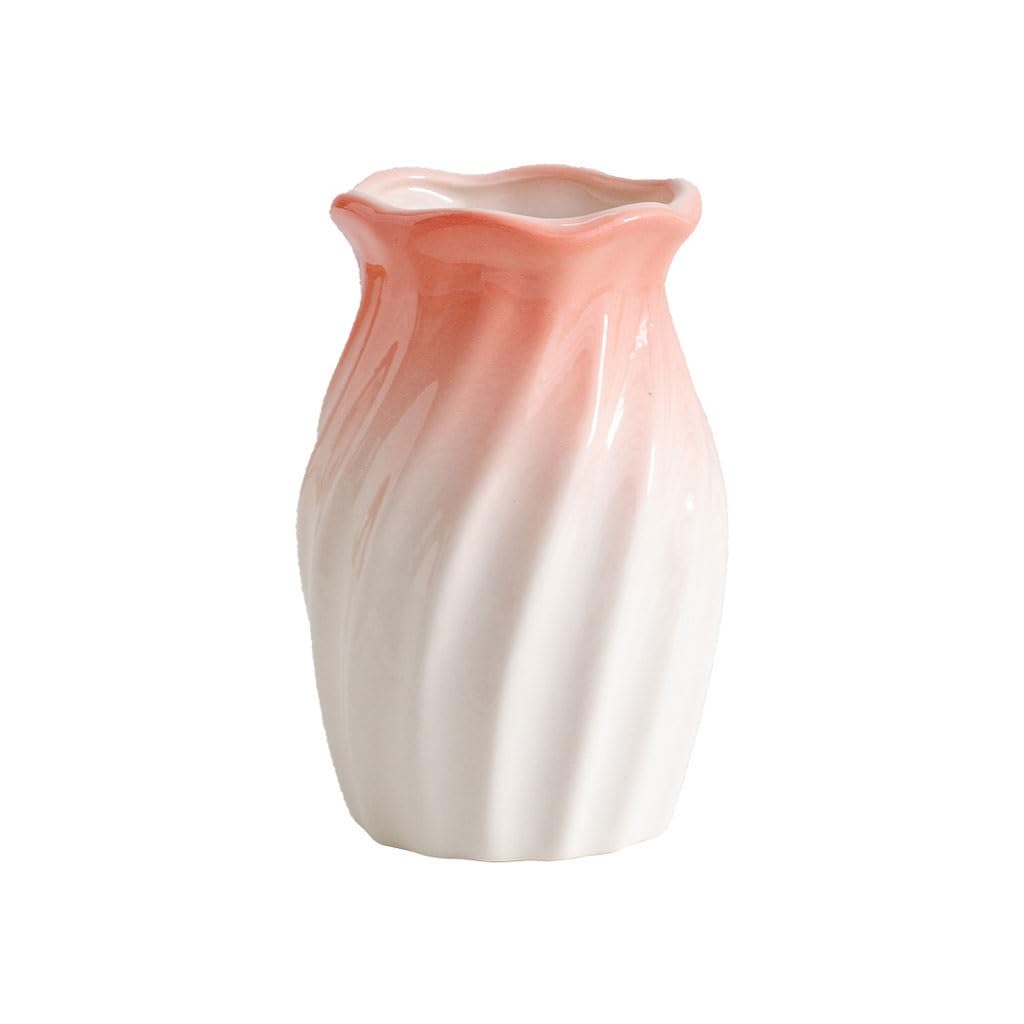 Vase Simplicity Ceramic Vase Office Hydroponic Flower Device Nordic Home Desktop Ornaments Ceramic Vase(C)
