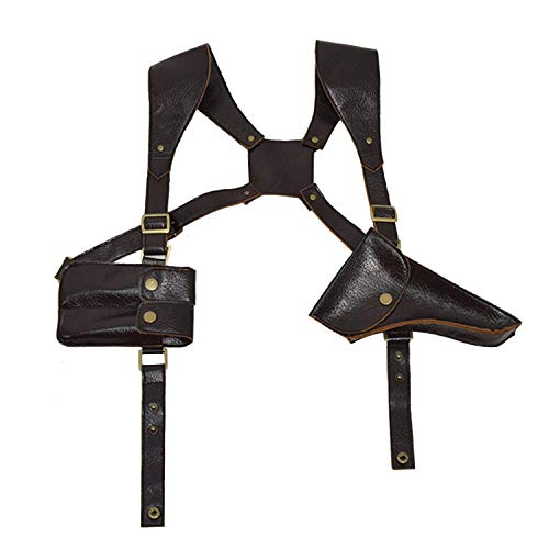 Nathan Drake Gun Holster PU Leather Gun Holster (Brown(no Belt))
