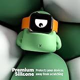 ELETIUO Charger Stand Compatible with Apple Watch Series Ultra2/Ultra/10/9/8/SE2/7/6/SE/5/4/3/2/1 (49/46/45/44/42/41/40/38mm),Dinosaur iWatch Charging Dock,Supports Nightstand Mode,Mint Green - Image 5