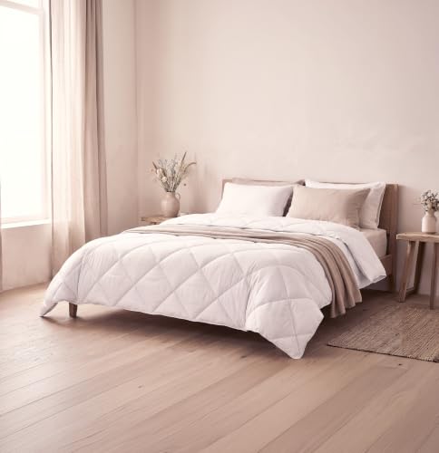 FUSIONHOME Edredón Nórdico Cama 105/120-180x220 cm - Relleno Nórdico Cama 105/120 - Edredón 4 Estaciones Acolchado Fibra Tacto Plumón de 350 gr/m² Ideal Invierno - Termorregulable y Antiácaros