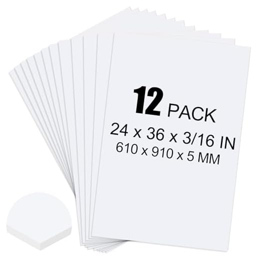 ToLanbbt 12 Pack White Foam Boards